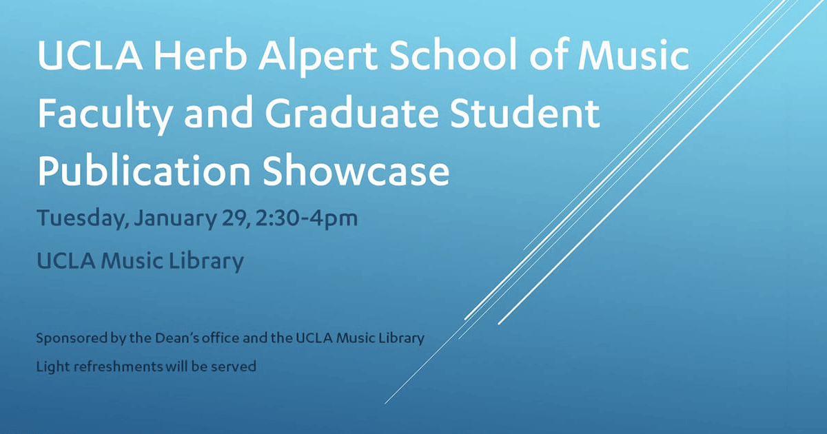 Faculty and Graduate Student Publication Showcase The UCLA Herb