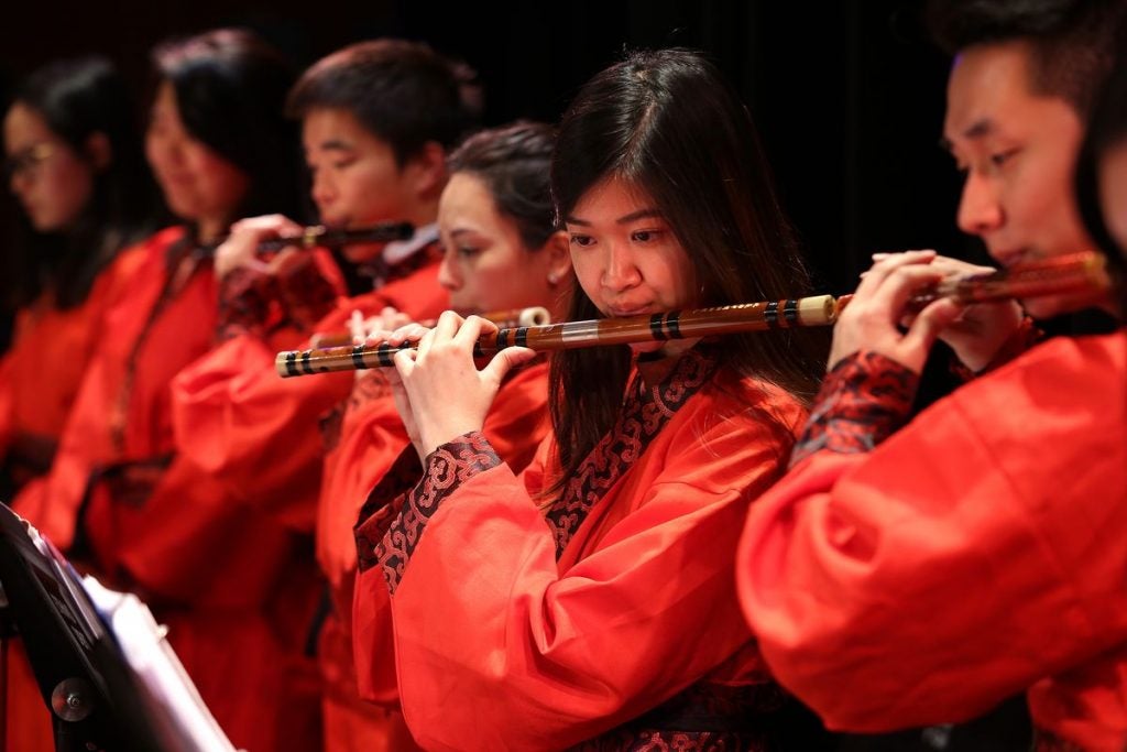 Chinese Music Ensemble Dress Rehearsal In Popper Theater 1024x683 
