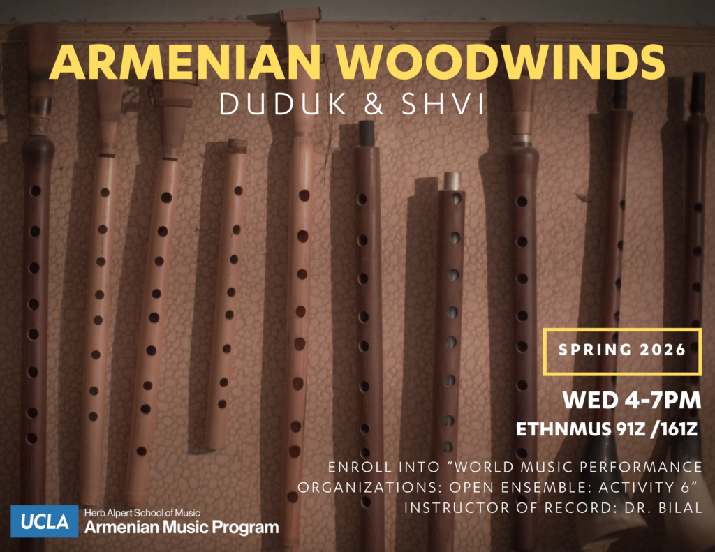 Armenian Woodwinds course flyer