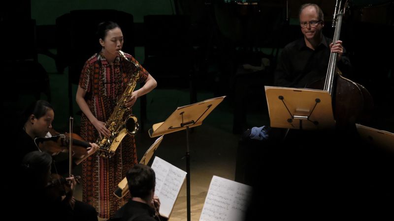 LA Times – Review: Edgy jazz crosses over to classical, or is it the other way around?