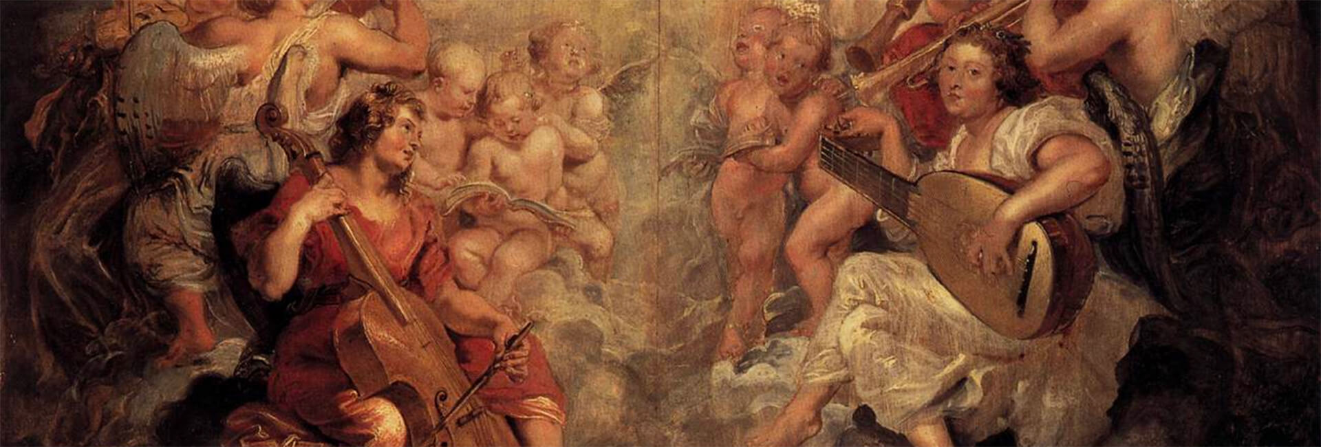 Music Making Angels - Painting by Peter Paul Rubens