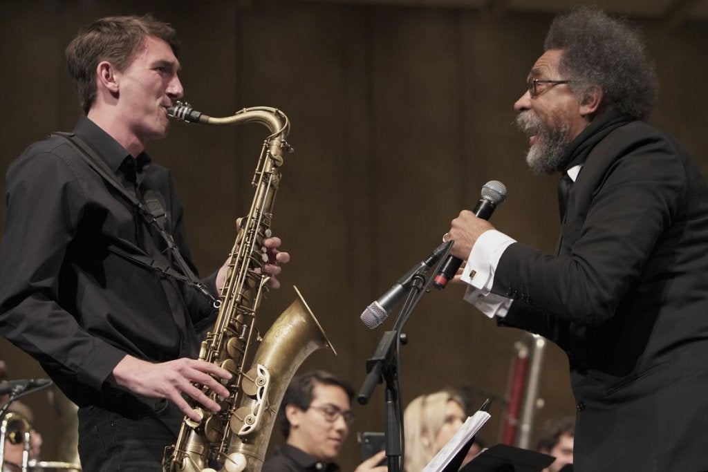 Student musicians join Arturo O’Farrill, Cornel West and Mariachi Los Camperos on stage