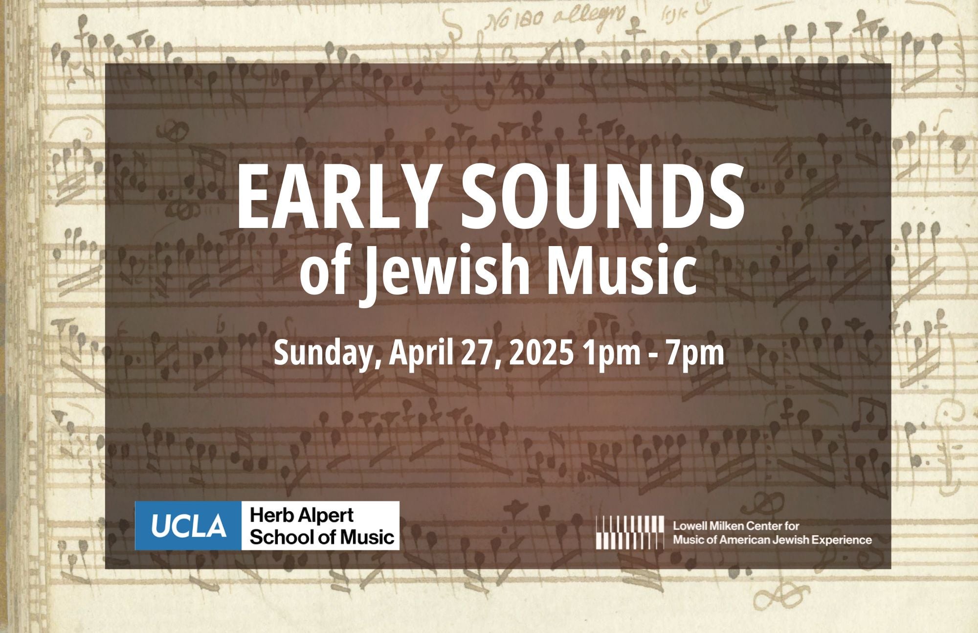 Early Sounds of Jewish Music Symposium